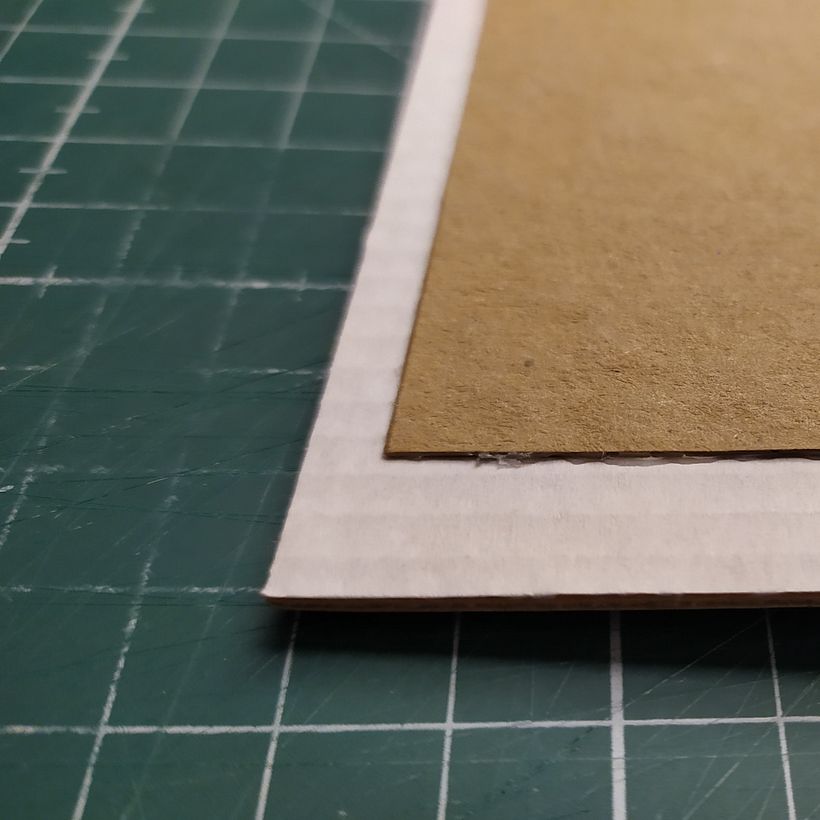 Il cartone utilizzato per la copertura esterna