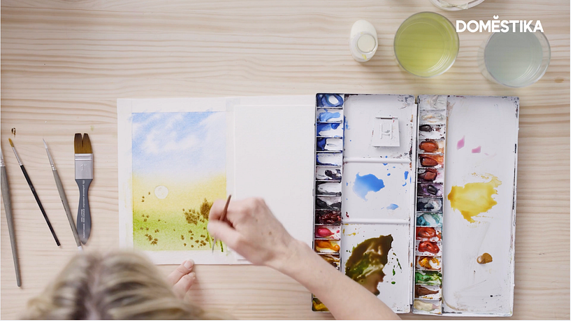 Use a dry brush for thicker details