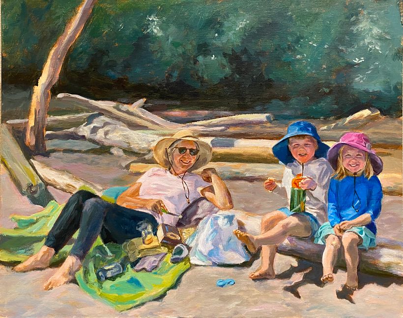 Acrylic on linen board 16”x20”