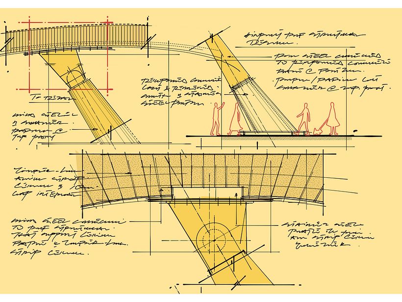 Barajas Airport detail study. I love to observe and sketch some construction detail on site. It helps me to understand and me
