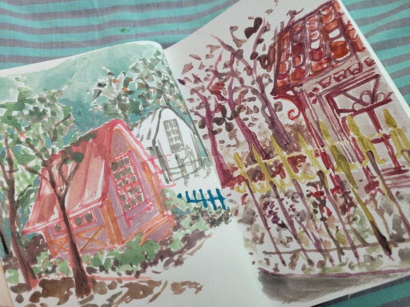 My project for course: Gouache Techniques for Sketchbook Illustration 3