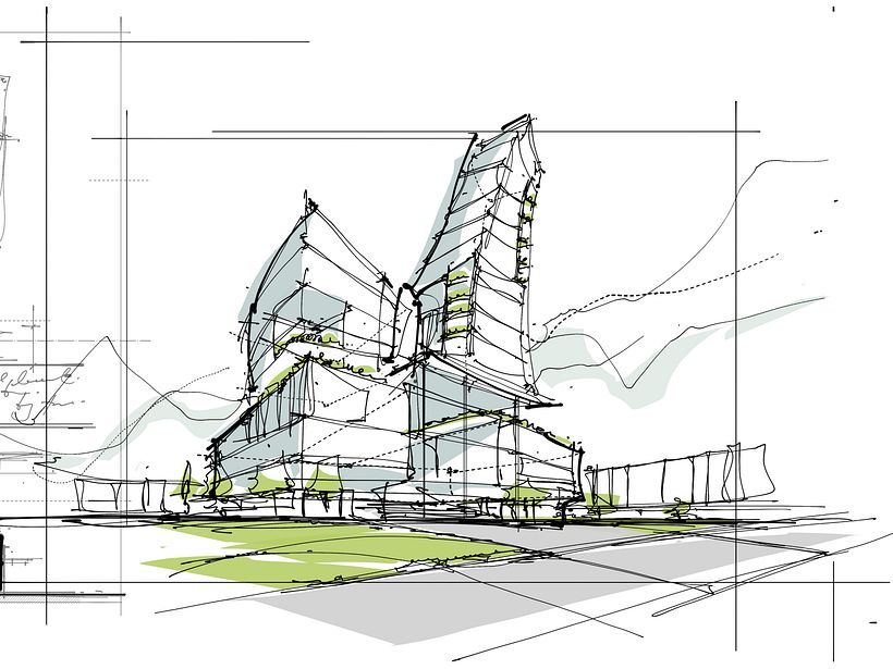 Morpholio Trace App - Office Tower Design Option 4