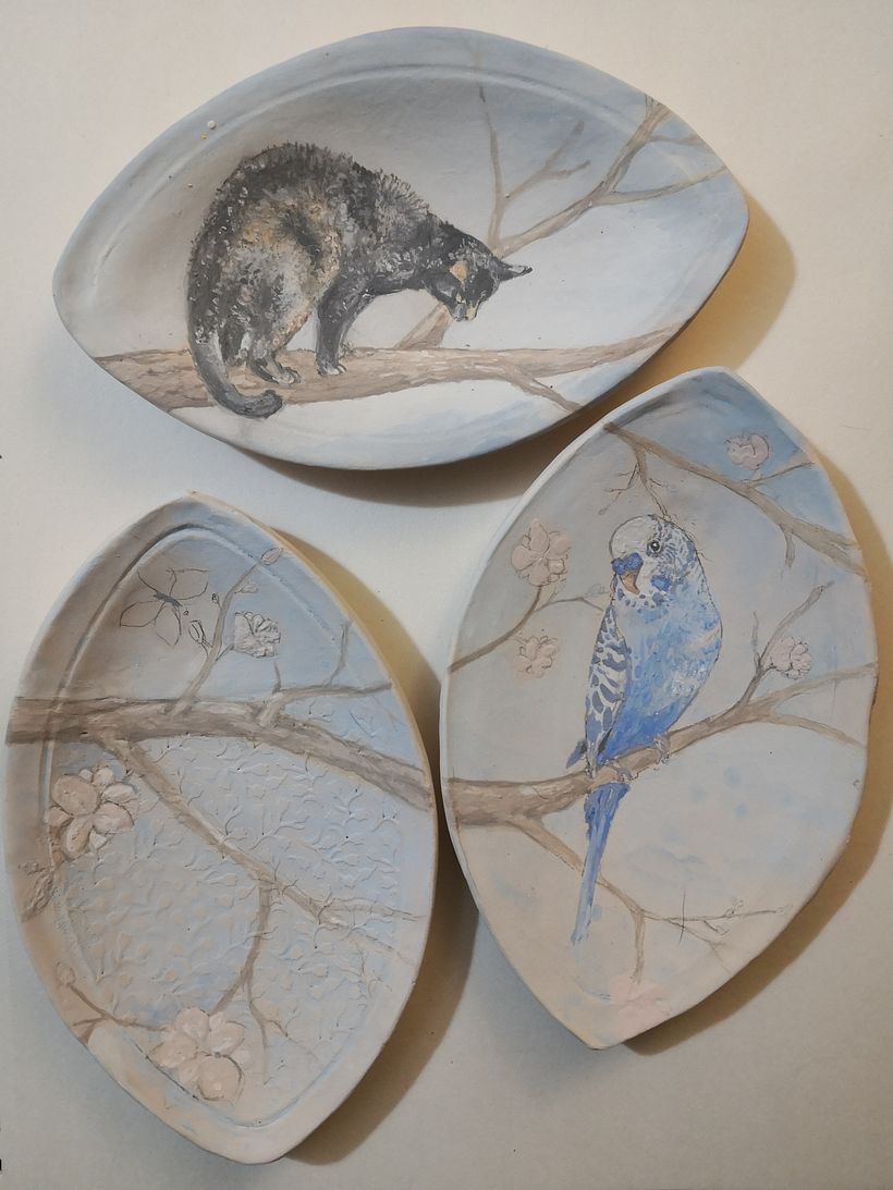 My project for course: Hand-Painted Ceramics 2