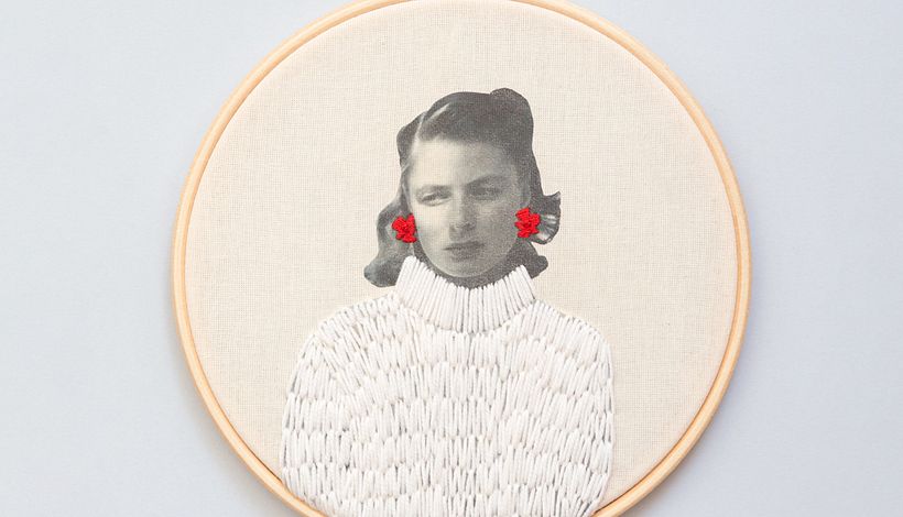 Descubre cómo aplicar bordado a una fotografía antigua o reciente. 