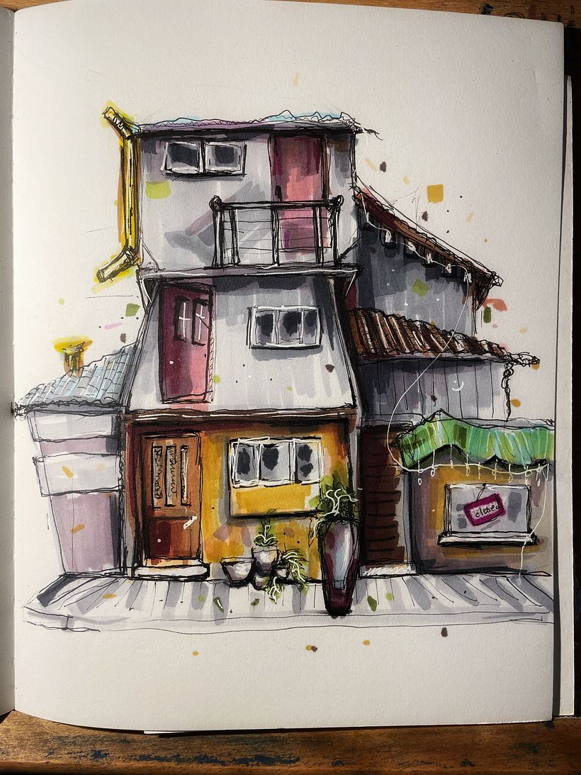 My project for course: Expressive Architectural Sketching with Colored Markers 1