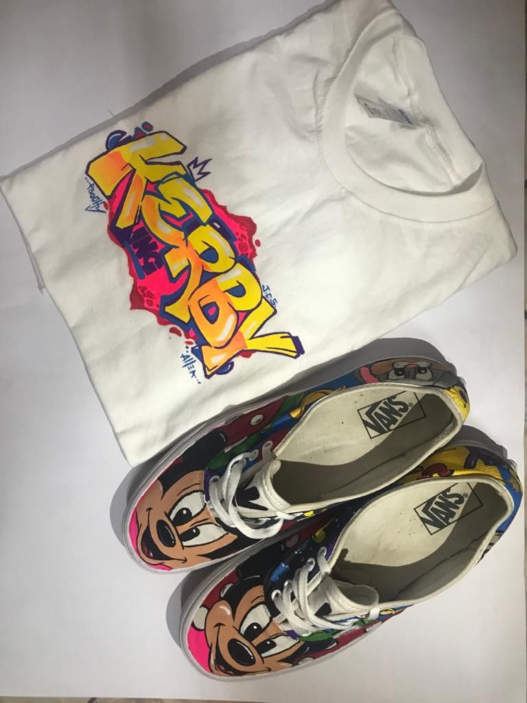 Mon projet du cours : Restauration et personnalisation de baskets - Diseño de complementos
