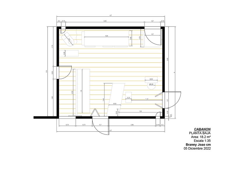 Mi proyecto del curso: Introducción al dibujo arquitectónico en AutoCAD 1