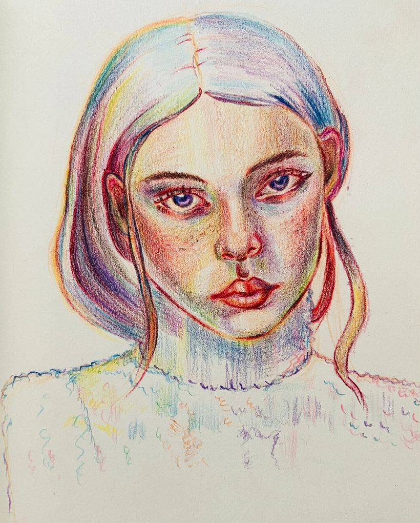 My project for course: Vibrant Portrait Drawing with Colored Pencils_Update 06 Dec 8