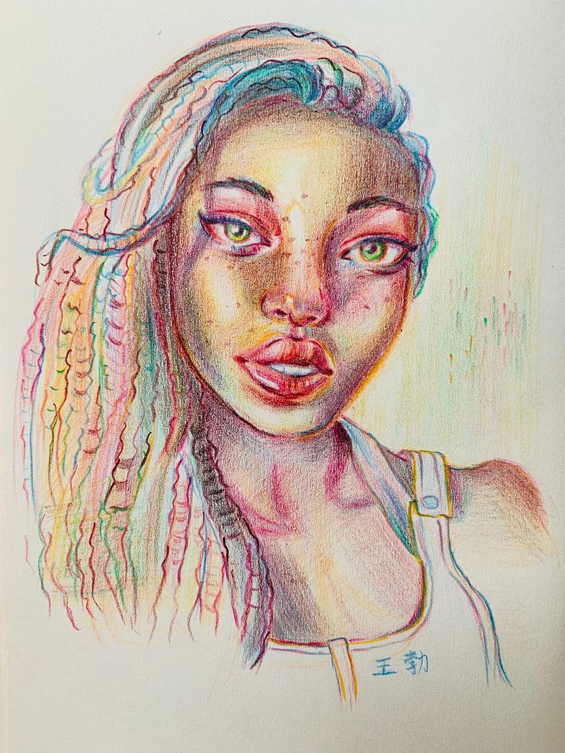 My project for course: Vibrant Portrait Drawing with Colored Pencils_Update 06 Dec 10