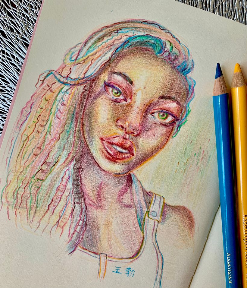 My project for course: Vibrant Portrait Drawing with Colored Pencils_Update 06 Dec 11
