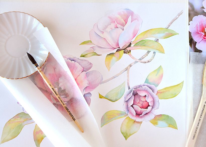 Watercolor Florals and Fruits for Monarte 3