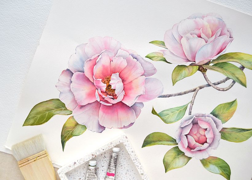 Watercolor Florals and Fruits for Monarte 4