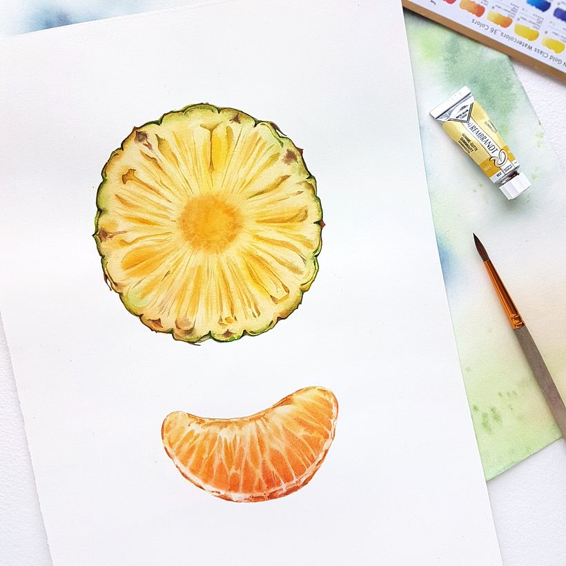 TINE KremGo. Watercolor illustrations for packaging 2