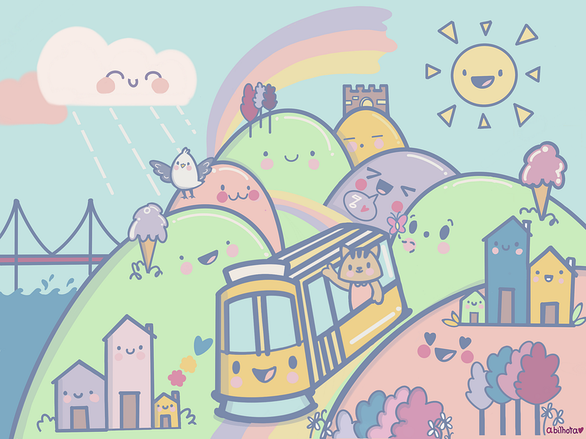 Inspirado na minha cidade, Lisboa bonita, com as suas sete colinas cheias de vida!