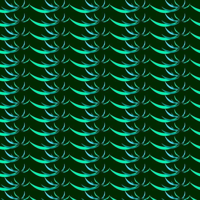 Pattern crisantemo paréntesis 1_ creado a partir del signo tipográfico.