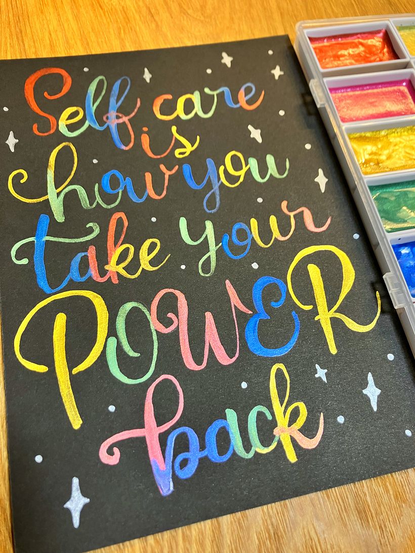 My project for course: Lettering with Metallic Watercolors 1