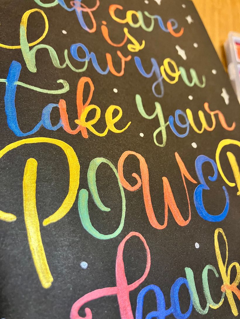 My project for course: Lettering with Metallic Watercolors 2