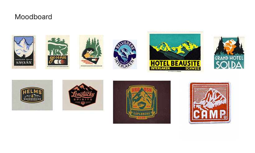 Mount. Dirfi | Badge Logo Design 3