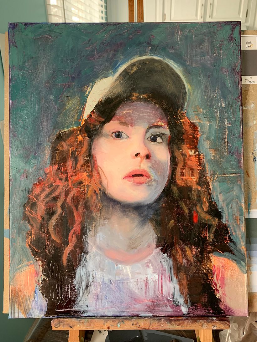 Ders projem: Çağdaş yağlıboya portre 2