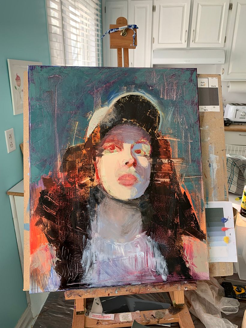 Ders projem: Çağdaş yağlıboya portre 3