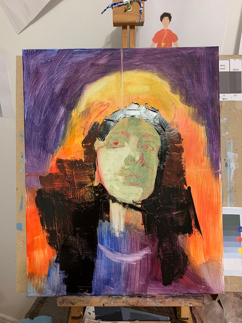 Ders projem: Çağdaş yağlıboya portre 4