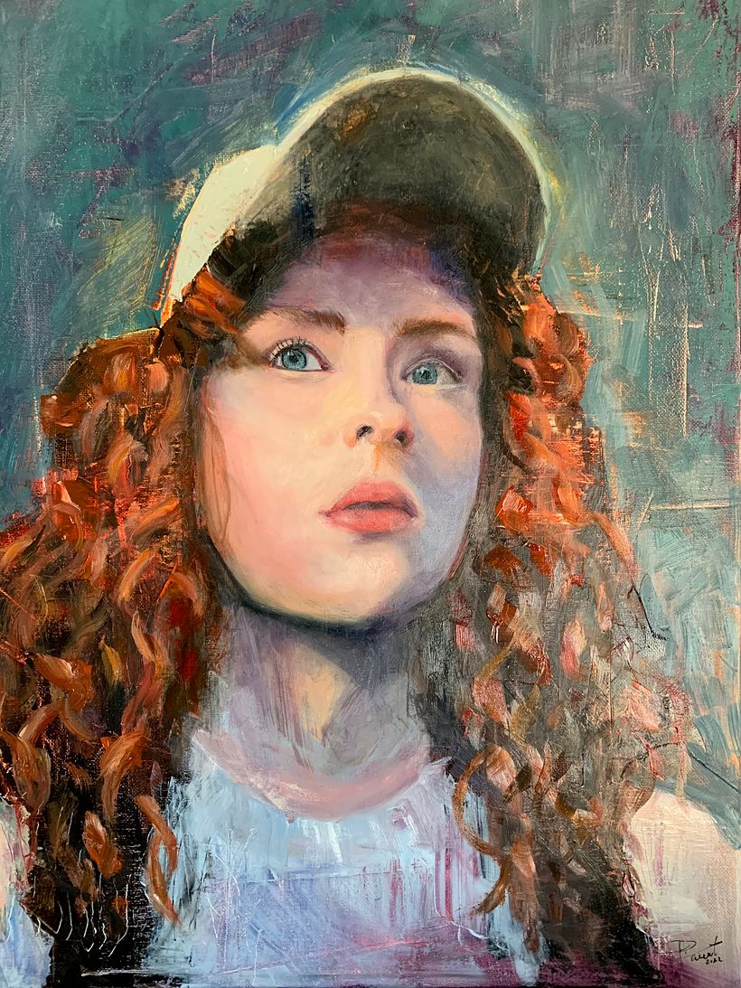 Suya Çözünen Kobra tuval üzerine yağlıboya tablo 16x20