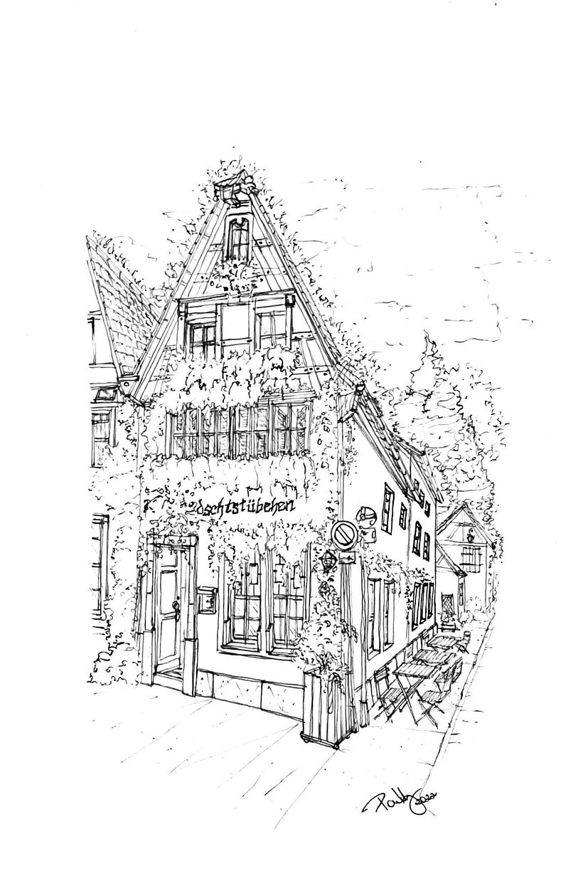 Typical house in Rothenburg , Germany  2