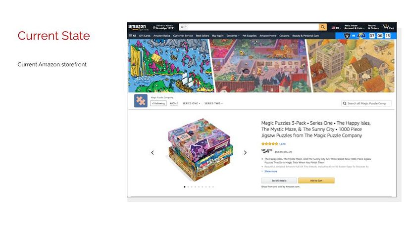 Amazon store front