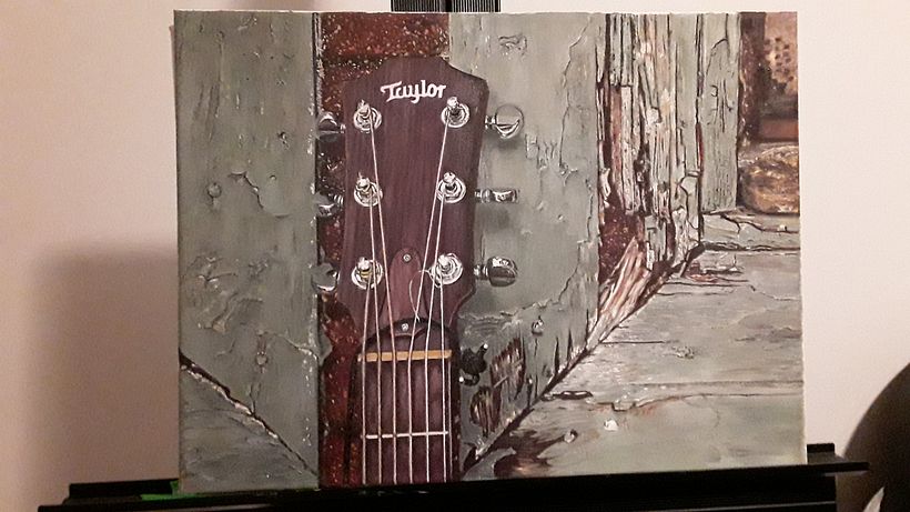 Loved painting the guitar - but 60+ hrs is too long!