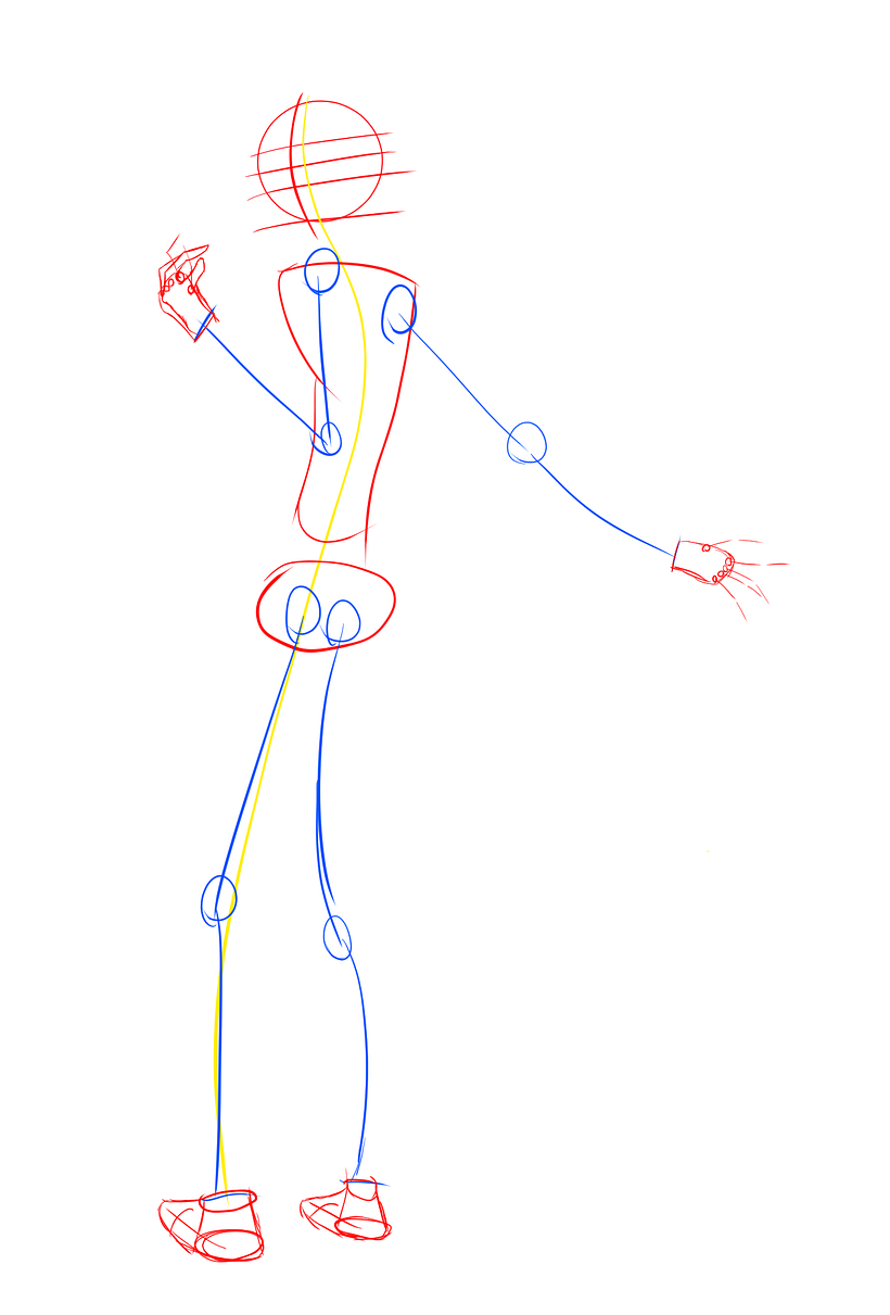 Croque do personagem (depois decidi mudar a pose pois achei muito parada)