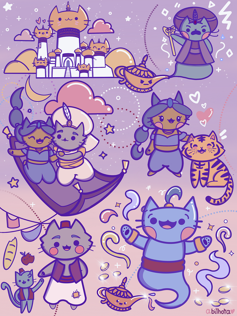 Aladdin in kawaii style! I hope you like it 🥰 Thanks for all the tips. The course was amaizing! 