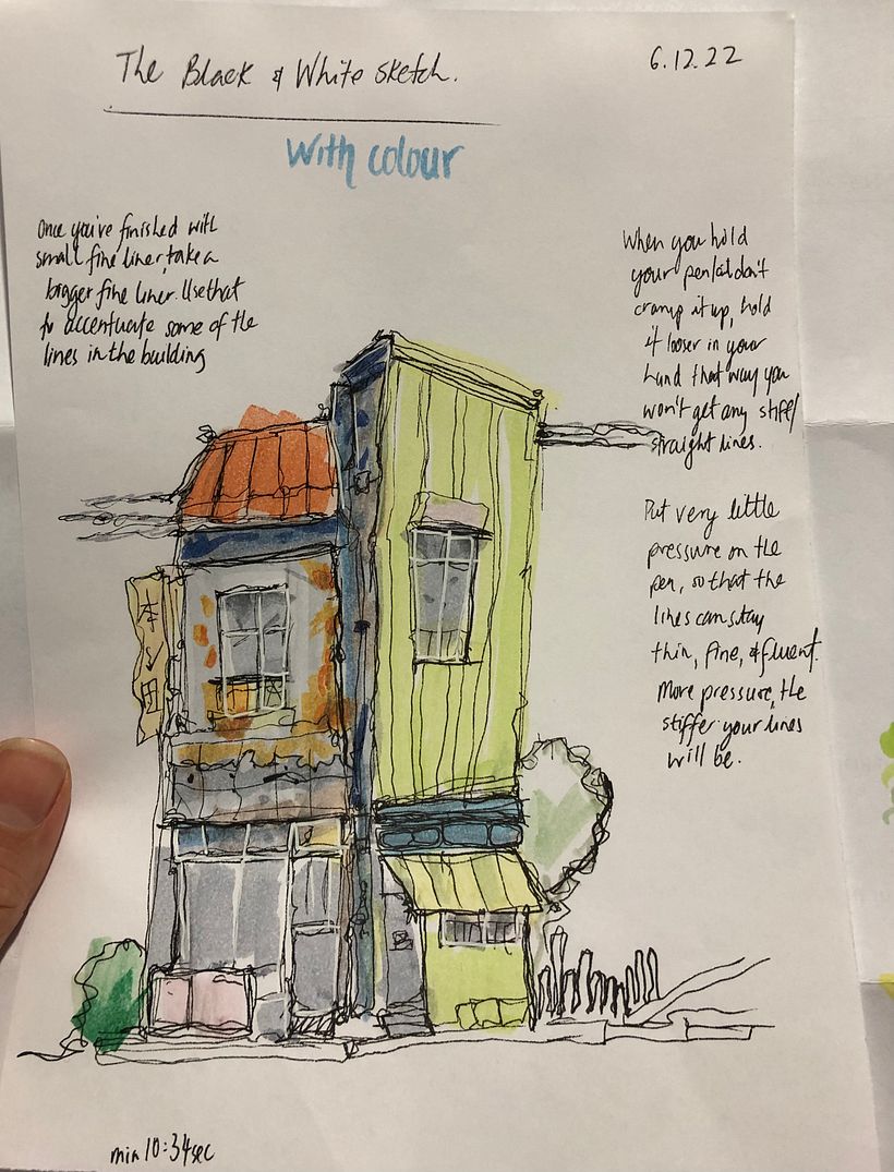 My project for course: Expressive Architectural Sketching with Colored Markers 2