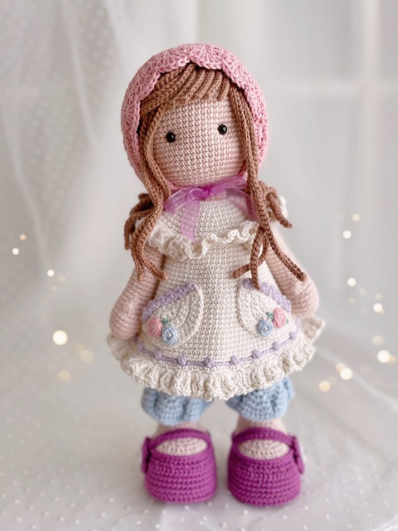 Mi proyecto del curso: Elaboración de muñecas amigurumi románticas 3