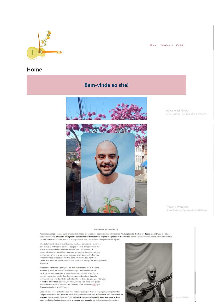 Meu projeto do curso: Criação de um site profissional com WordPress 2