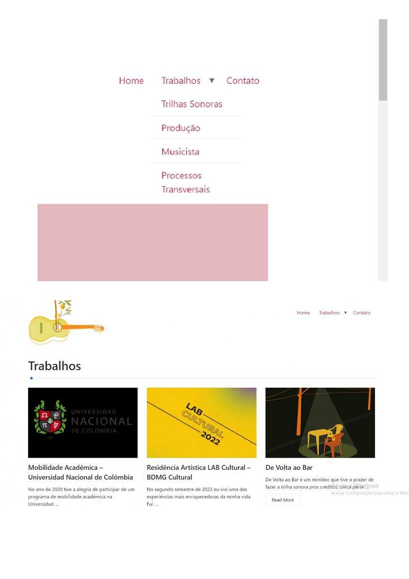 Meu projeto do curso: Criação de um site profissional com WordPress 3