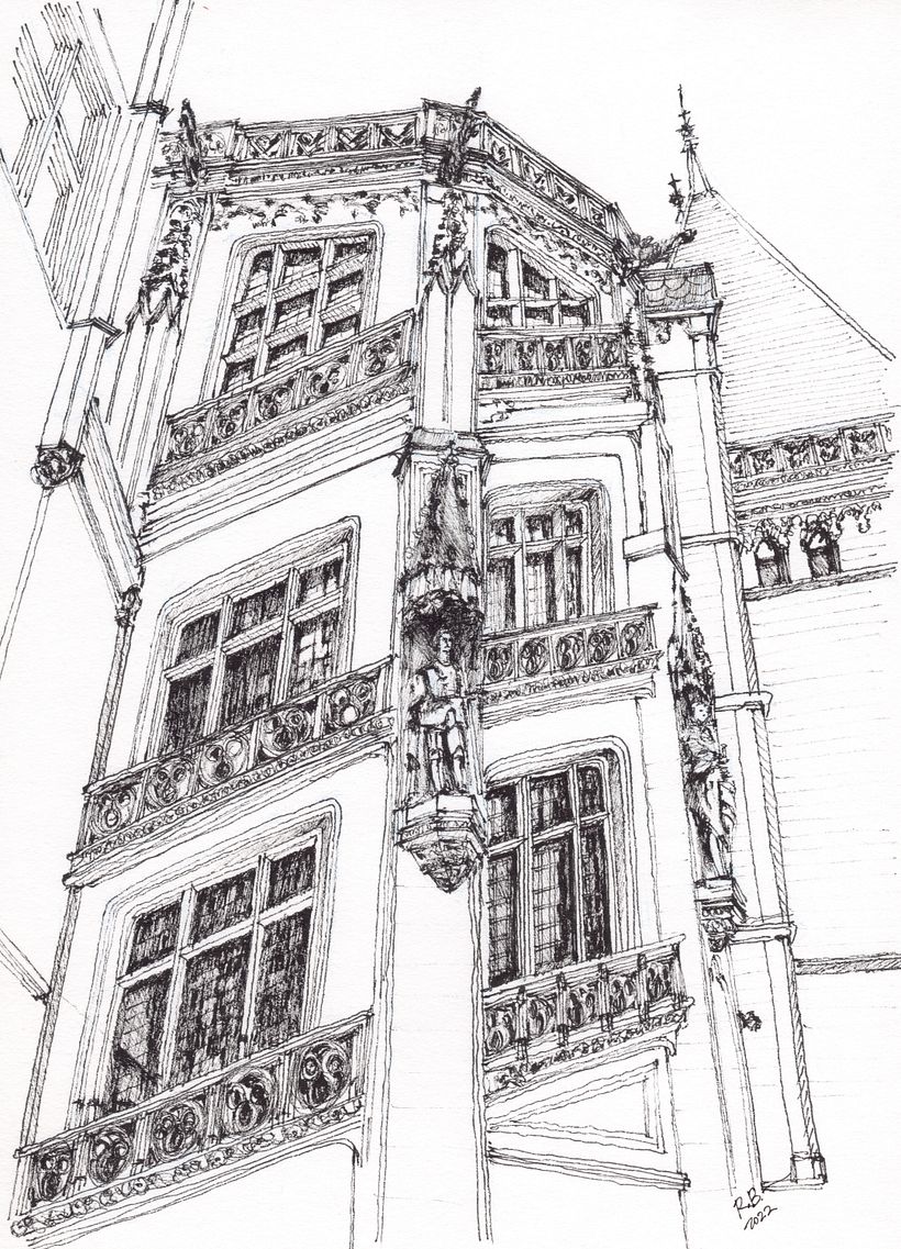 Detalle de la fachada principal