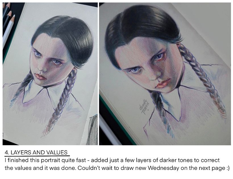Wednesday - Fan Art Portraits 6