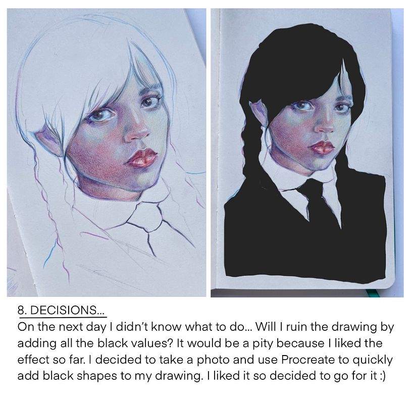 Wednesday - Fan Art Portraits 10
