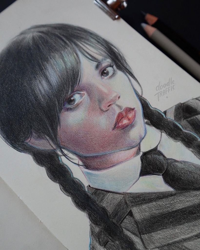 Wednesday - Fan Art Portraits  13
