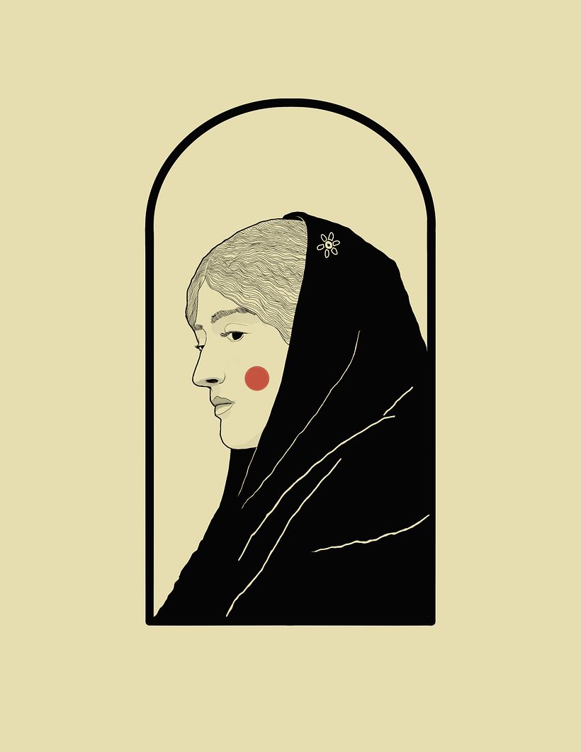 My project for course: Custom Tattoo Design with Procreate - woman’s portrait 1