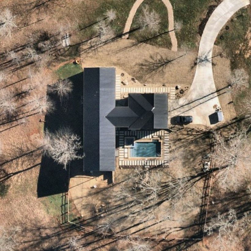 Aerial image: winter view