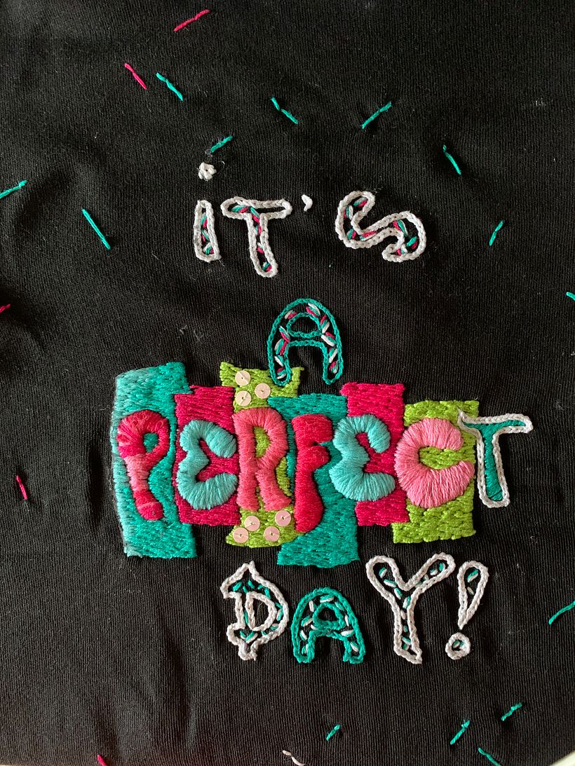 My project for course: Embroidered Hand Lettering: Create Wearable Art - Tipografi
