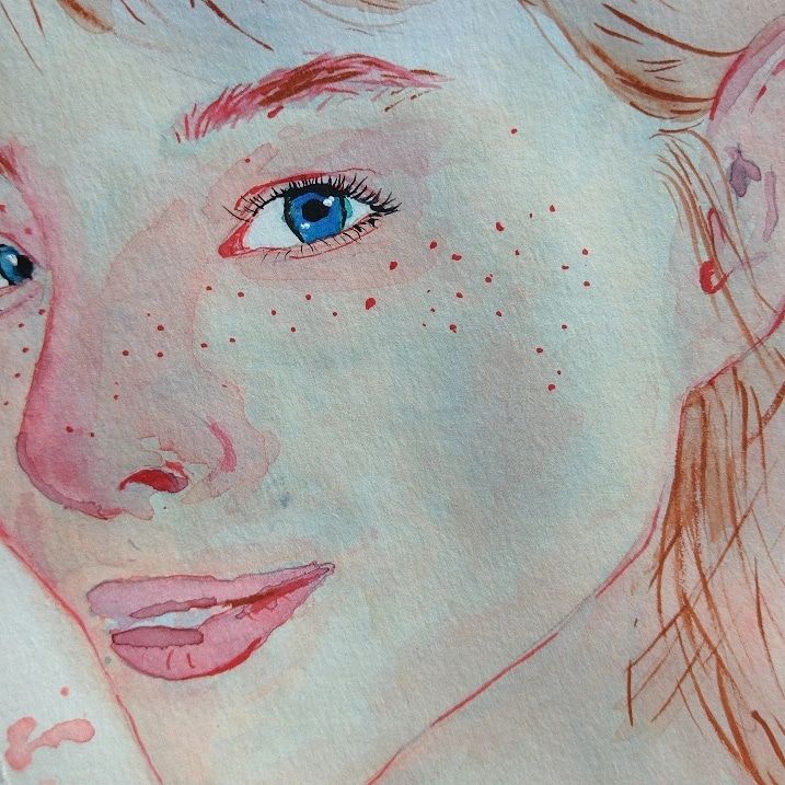 retratos e afeto em aquarela  2