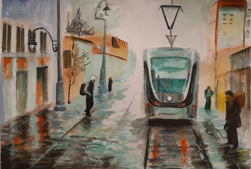 City after the rain