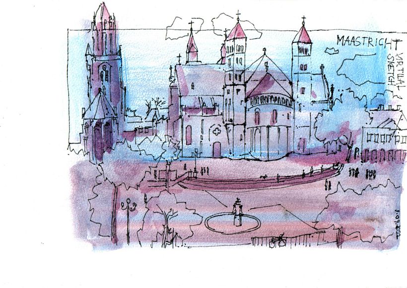 St Servaas Maastricht  (washing two colors)