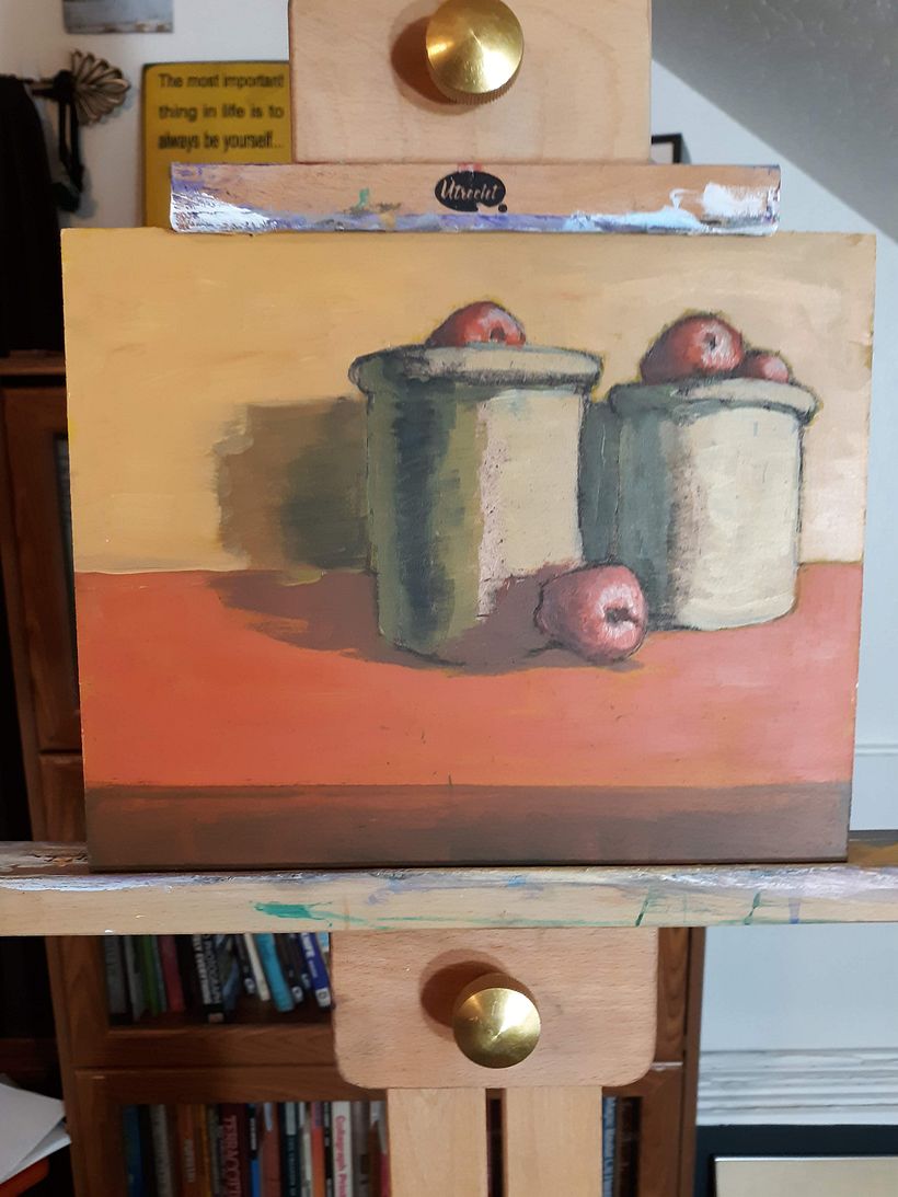 Still life study 8x10 inches Acrylic on hardboard