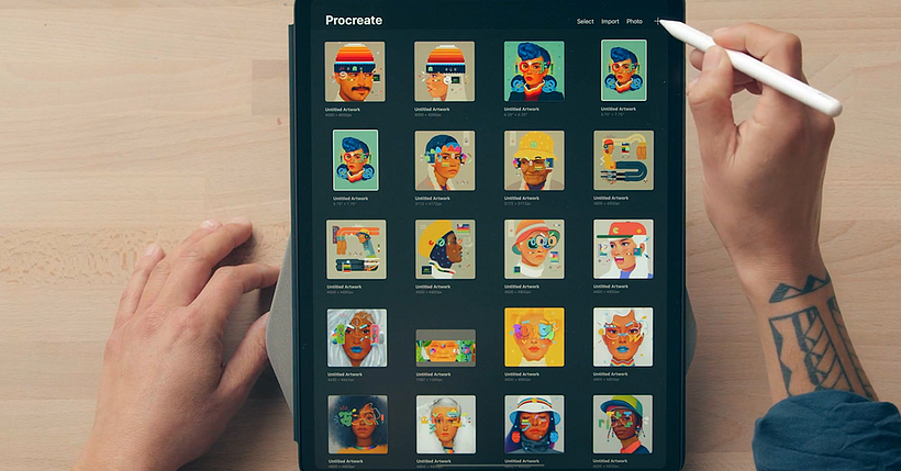 Procreate es el software más popular para crear ilustraciones digitales en iPad.