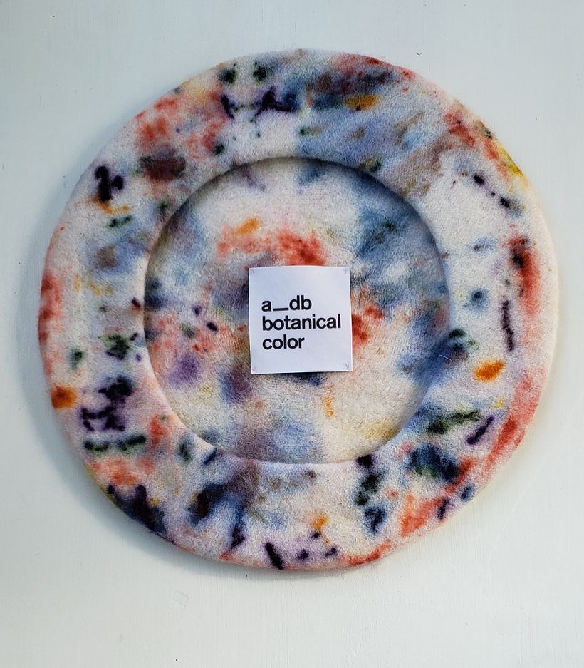 Botanically Dyed Felt Wool Berets 3