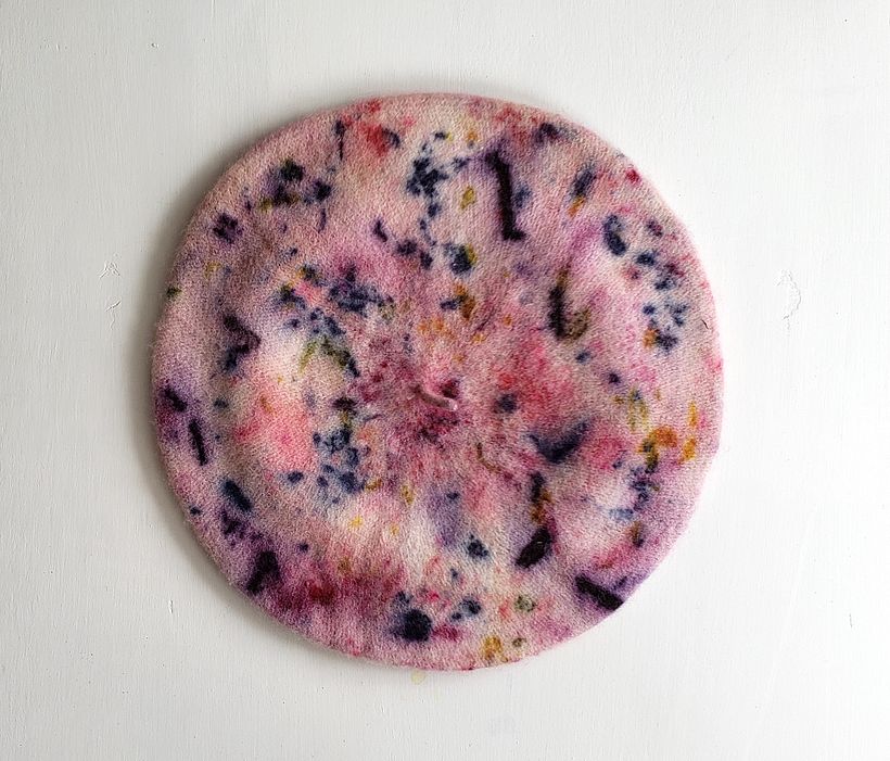 Botanically Dyed Felt Wool Berets 5