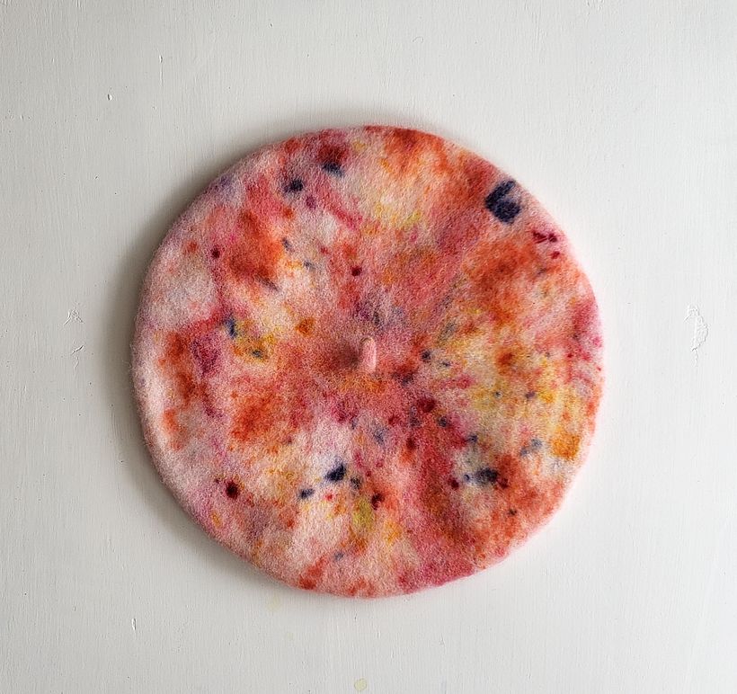 Botanically Dyed Felt Wool Berets 7